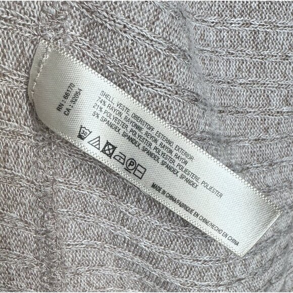 Anthropologie Saturday Sunday Acadia Cloudfleece Ribbed Cardigan Open Small - Picture 10 of 12